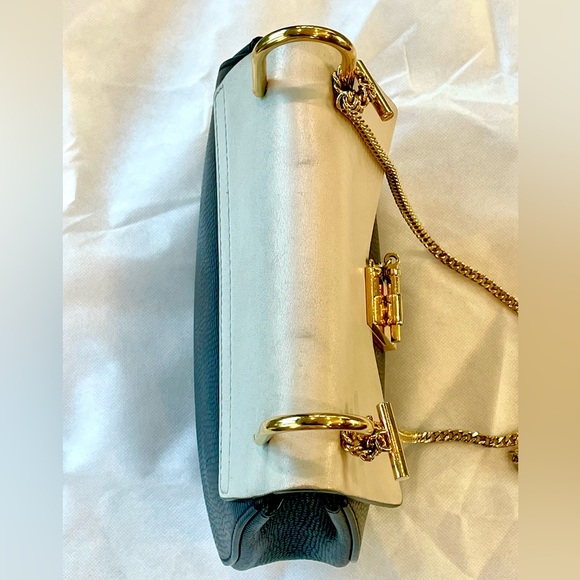 Chloé Drew Chain Pochette Bag (not mini), Beige and Black, EUC - Picture 6 of 15